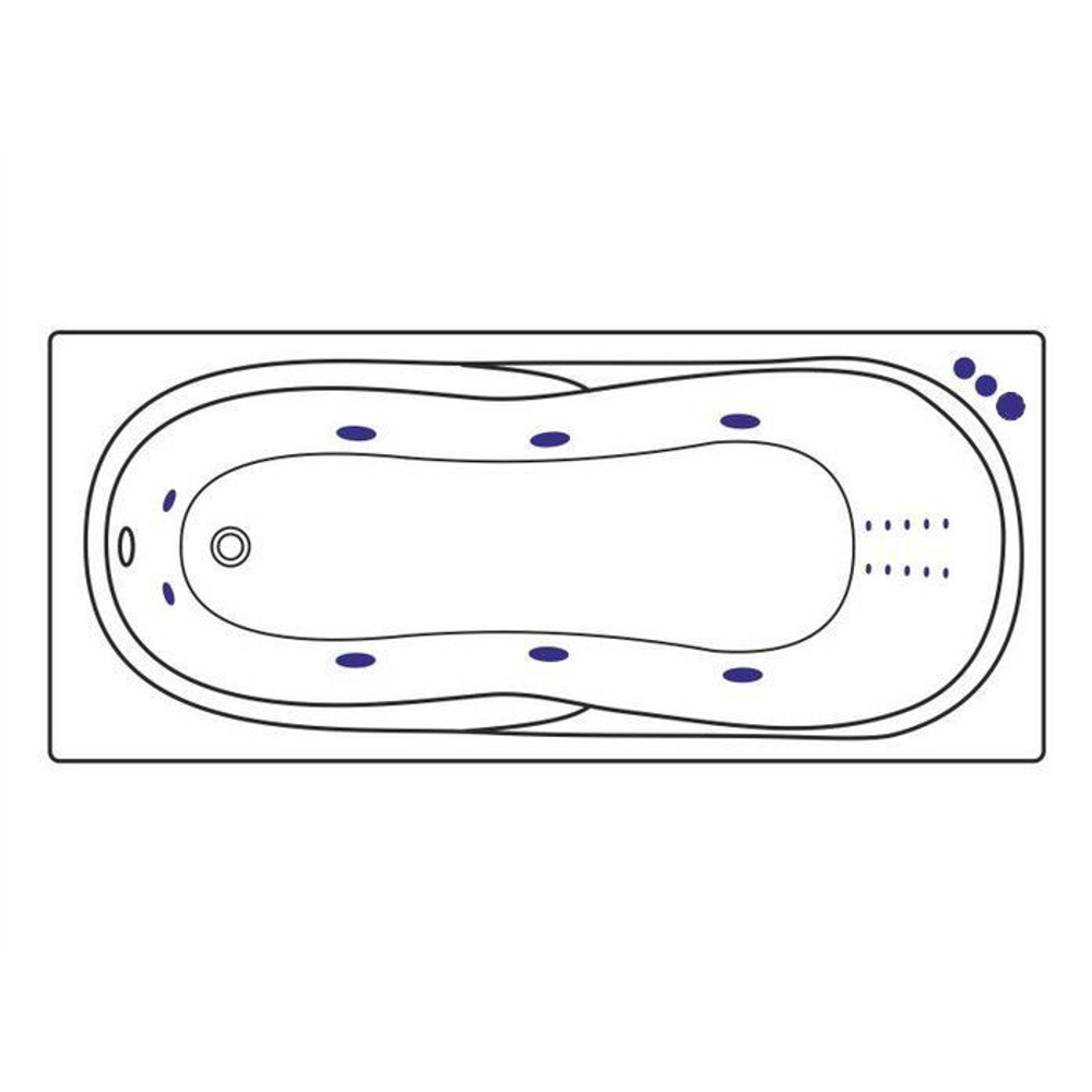 Акриловая ванна 170х75 см Excellent Sekwana WAEX.SEK17.SMARTNANO.GL белая