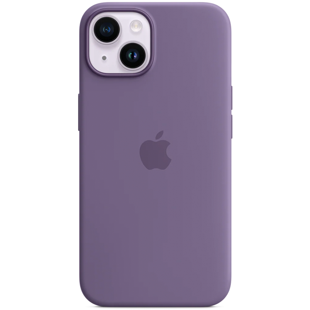Силиконовый чехол с поддержкой MagSafe Apple Silicone Case для iPhone 14, Iris (Фиолетовый ирис)