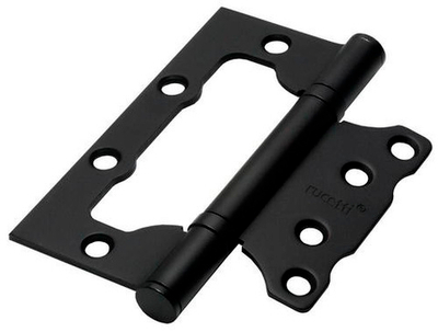 Петля накладная RUCETTI  RFH-100*75*2.5 BL черная матовая