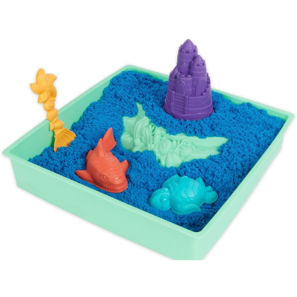 Kinetic Sand - Кинетическая песочница с голубым песком 454 г 20146480 / артикул   71402 6067478 20146480  / GTIN 778988404935