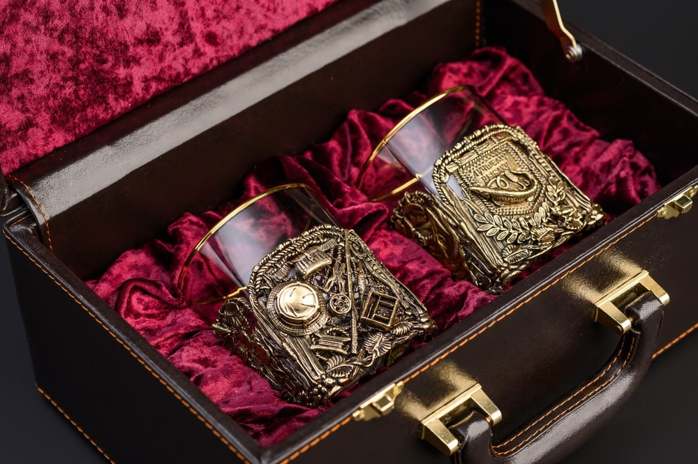 Набор стаканов для виски «Рыбалка» 2 шт.