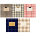 Тетрадь школьная А5 12л клетка "Узоры. Check and tweed" эконом. 333210 (Спейс)