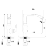 Смеситель для кухни с поворотным изливом LEMARK BRAVA – LM4705G