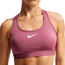 Теннисный бюстгальтер Nike Swoosh Medium Support Padded Sports - pink smoke/white