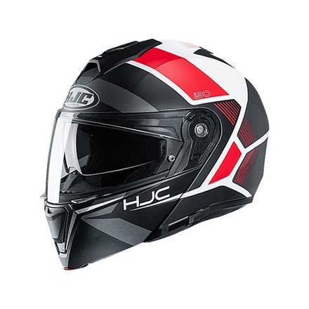 шлем модуляр HJC i90 HOLLEN XL черн/бел/красный