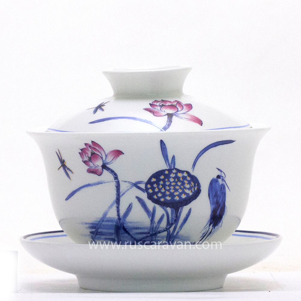 204081 Гайвань "Бутон лотоса" (фарфор, 150 мл)