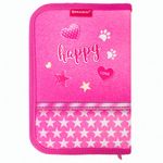 Пенал BRAUBERG, 1 отделение, 1 откидная планка, полиэстер, 21х14 см, "Happy kitten", 270308