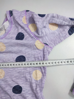 Лонг в горошек лавандовый на 14-15 лет