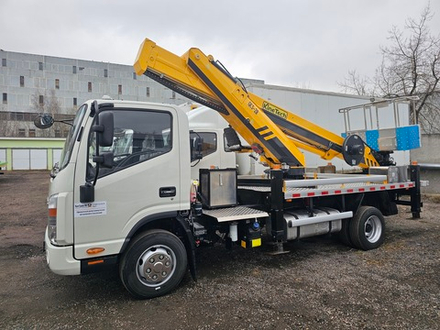 Автогидроподъёмник телескопический JAC N90 с АГП KineTech