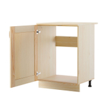 Кухня 200 см Венесуэла из массива сосны (5 модулей) со столешницей, в прозрачном лаке