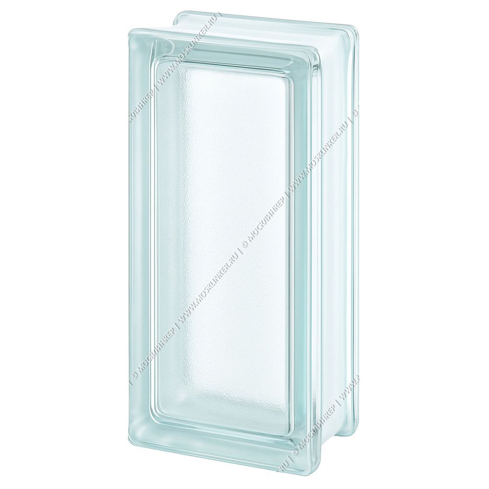 Стеклоблок Vitrablok Половинка Арктика 19x9x8 - Бесцветный