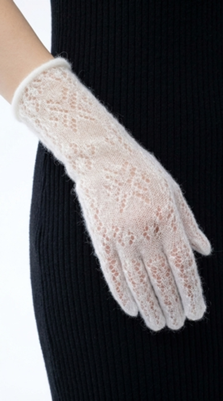 Перчатки ажурные ПЧ228-01 белые