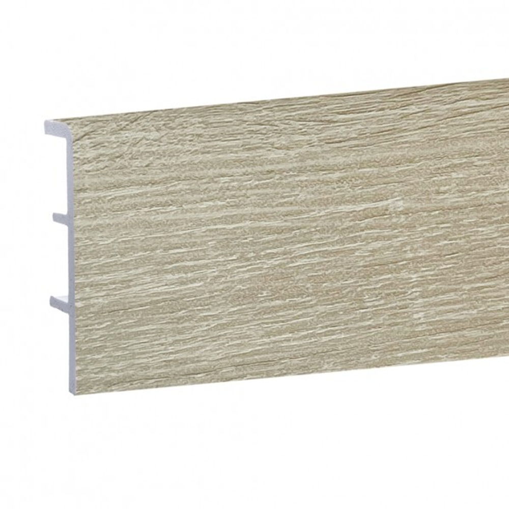 Плинтус дюрополимерный Rico Concept Тополь серебристый 80126 80х20х2200 мм