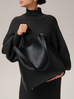 Кожаная сумка шоппер DBR 30948 черный