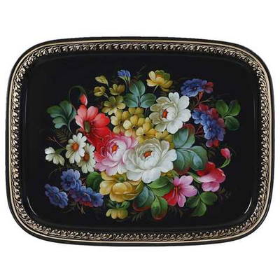 Zhostovo metal tray A19D07042570