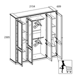 TOSCANA NEW, Ящик 46. Цвет ПЕРСИДСКИЙ ЖЕМЧУГ
