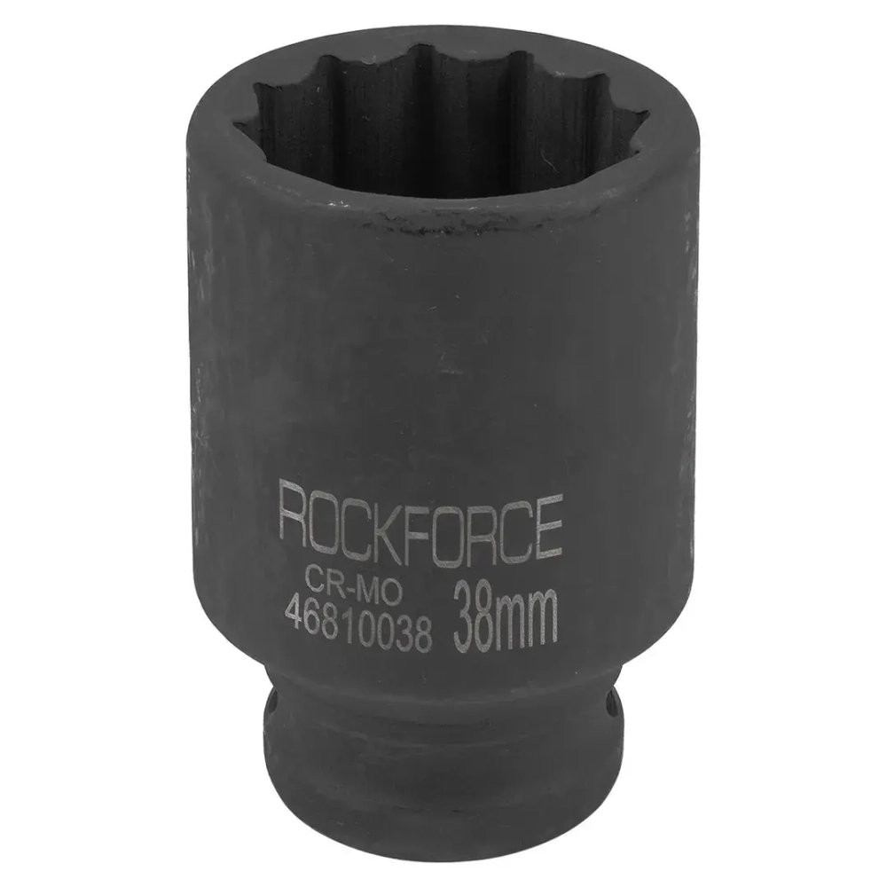 Головка ударная глубокая 38мм 3/4''12гр. RockForce##Rock FORCE RF-46810038