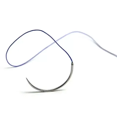 Фторлин крученый с покрытием синий МР2 (USP3-0) 75 см игла HR-25 25 шт