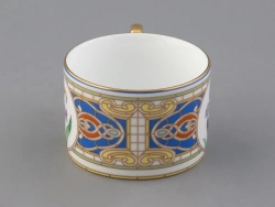 Подарочный набор чашка с блюдцем 250 мл, форма Соло, рисунок Нежный Ирис, арт. 81.32657.00.1