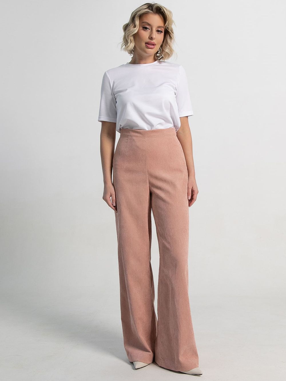 Брюки вельветовые Жанин (розовые) Б15205-10М LT Collection