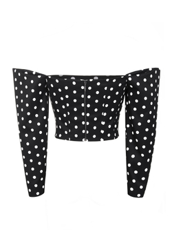 Корсет с рукавами горох