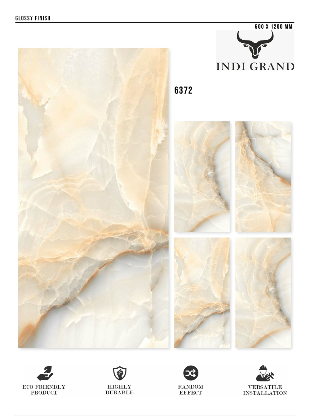 Керамогранит glossy №4 , 60х120, 6372