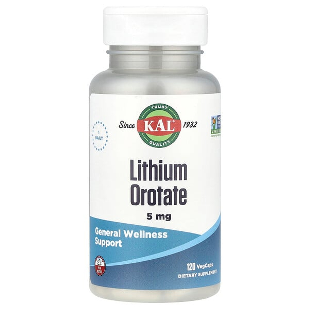 Витамины KAL Lithium Orotate 120 капсул