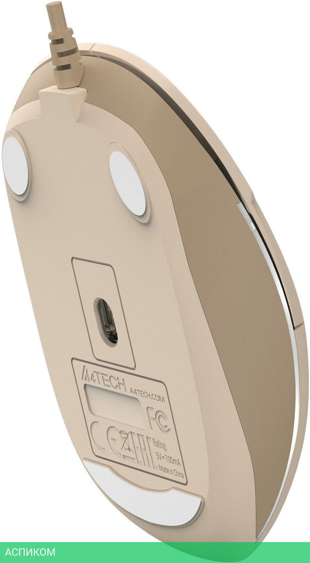 Мышь A4Tech Fstyler FM26 бежевый/коричневый/Cafe Latte
