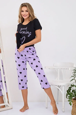 Пижама х/б бриджи+футболка УБФ0042