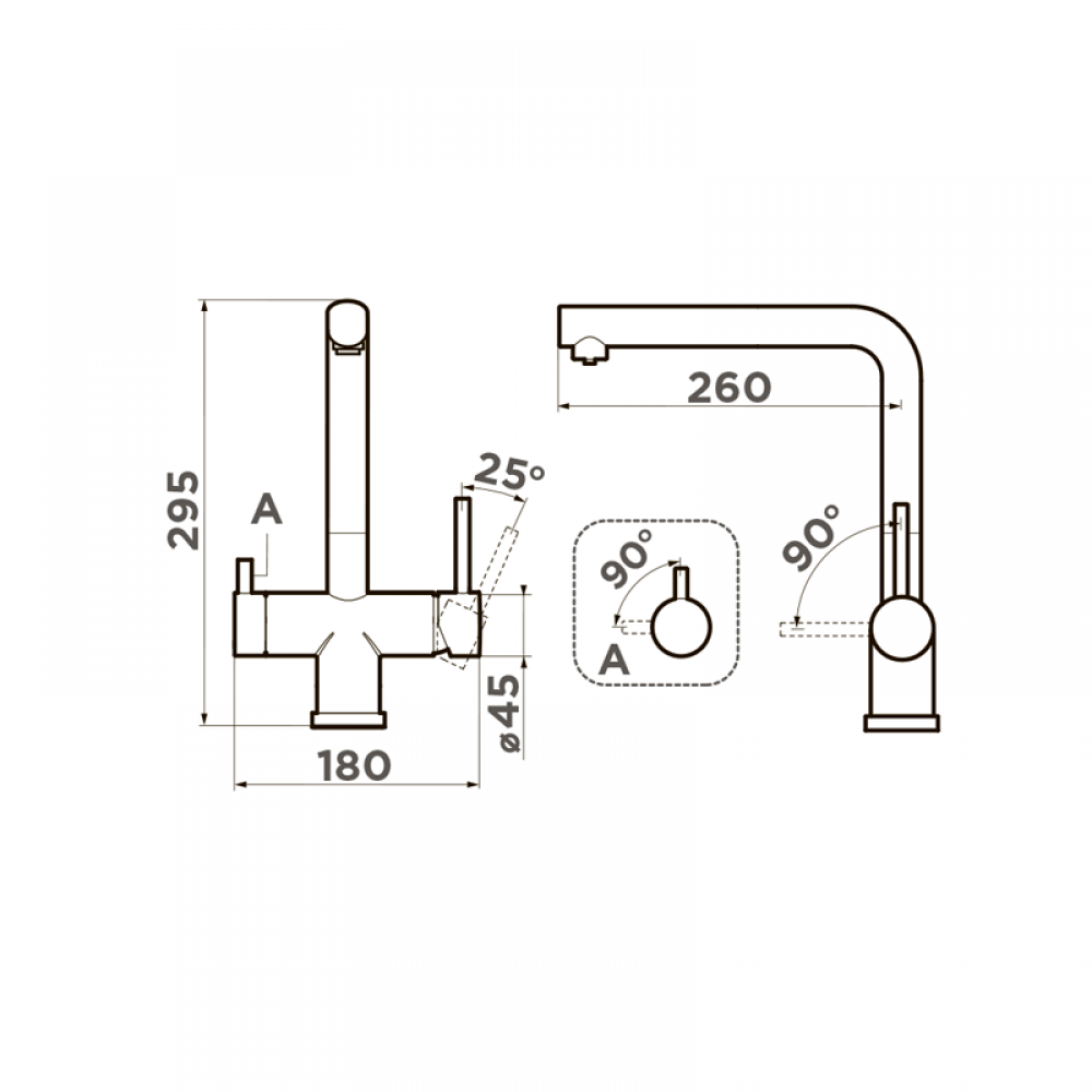 Кухонный смеситель Omoikiri Takamatsu