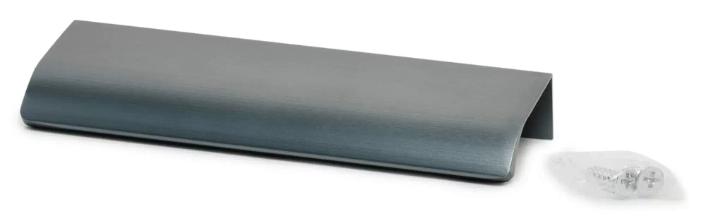 Ручка-профиль накладная JET 6603 L 120мм., м.ц. 96 мм браш. графит