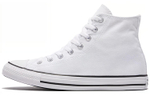 Converse All Star Chuck Classic non-slip, wear-resistant, impact-resistant high-top canvas shoes for men and women the same pure white