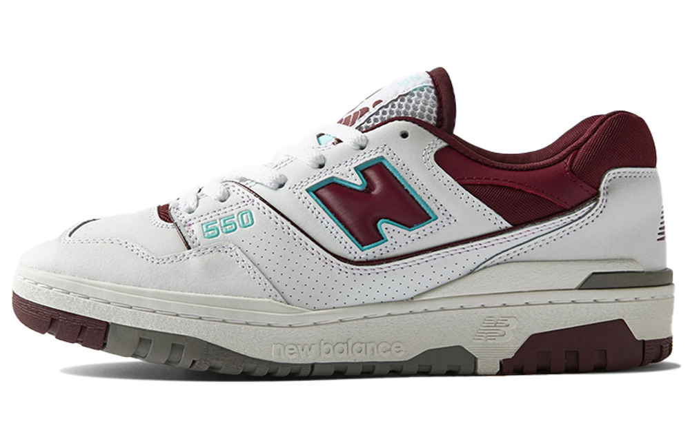 Кроссовки New Balance Nb 550 White Burgundy