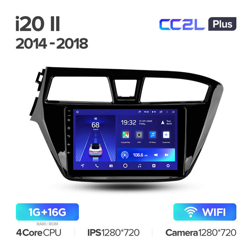 Teyes CC2L Plus 9" для Hyundai i20 2014-2018