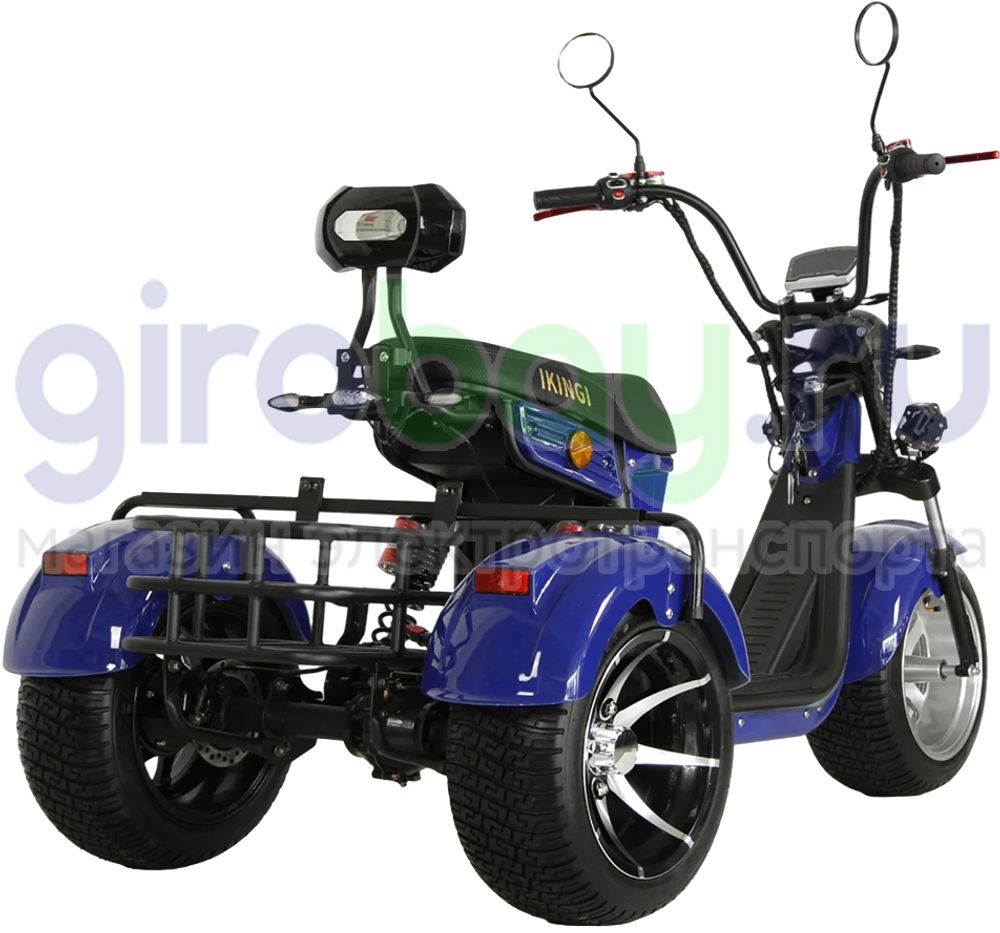 Электроскутер IKINGI M7 PRO TRIKE 3333W - Синий фото №9