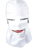 Шлем-маска с застежками-молниями размера S-M (Размер: S-M) (Цвет: белый)