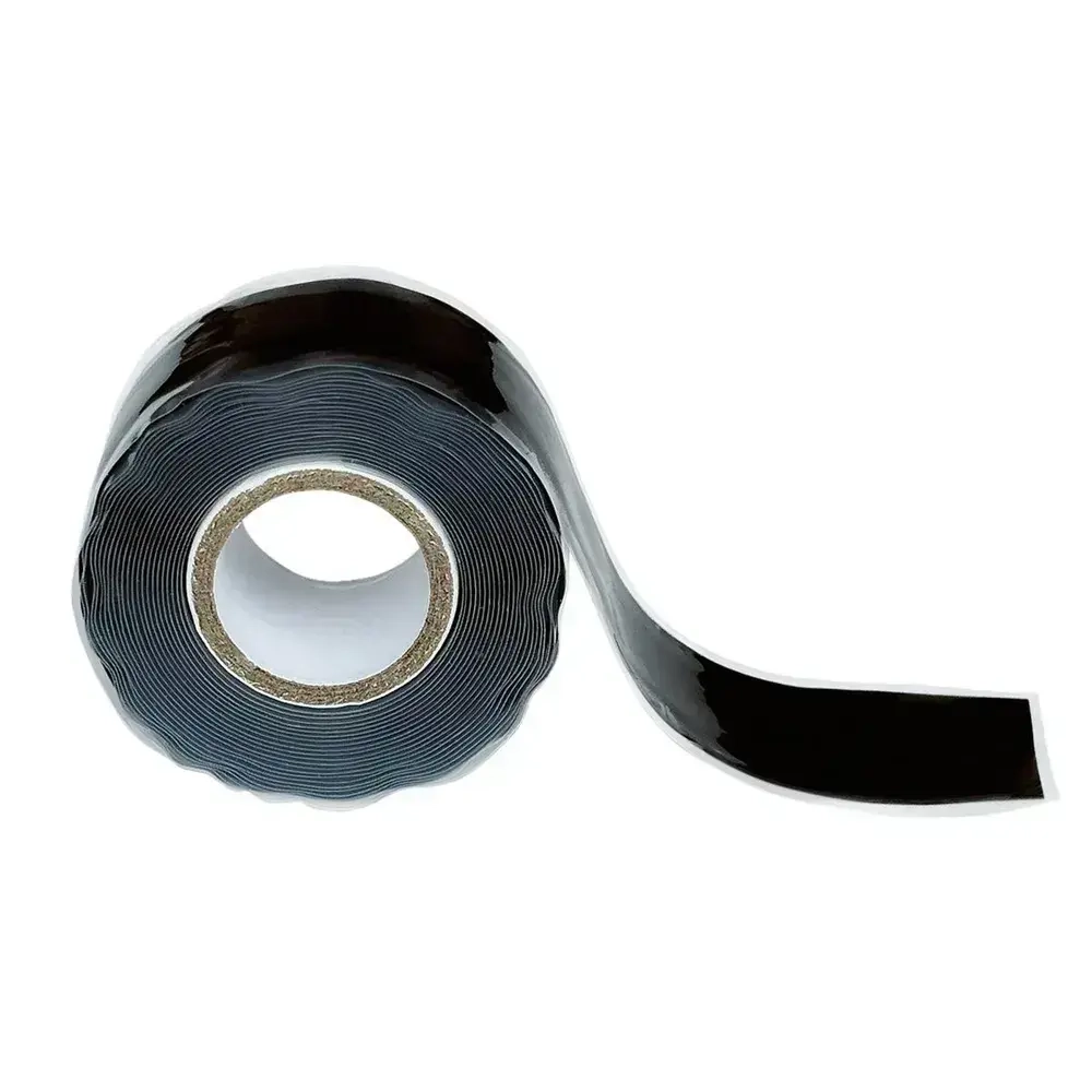 Силиконовая самослипающаяся лента САНТЕХНИК чёрная 25мм х 3м XGLASS