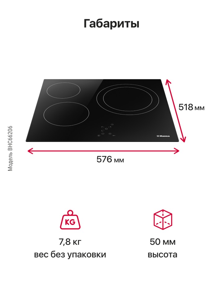 Электрическая панель Hansa BHC66206