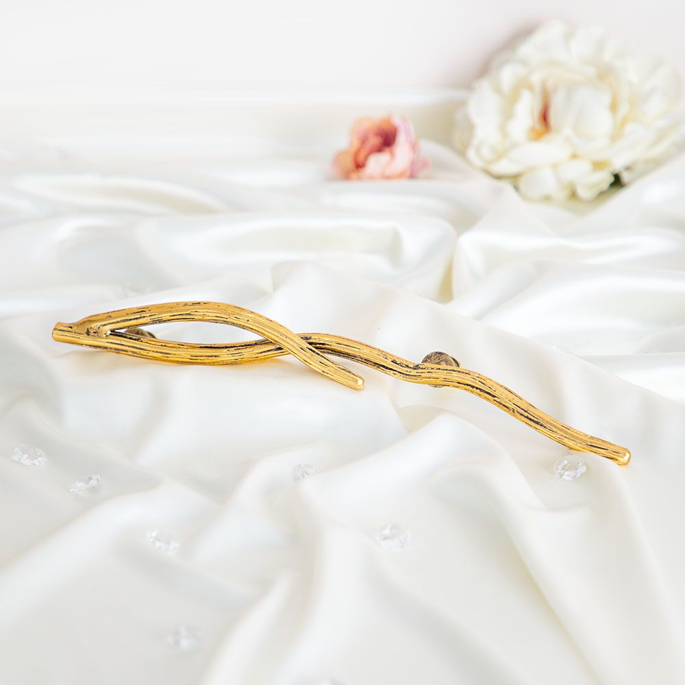 Ручка скоба мебельная Арт Бранч левая Амбер