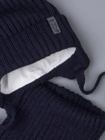 Шапка для мальчика со снудом осенняя