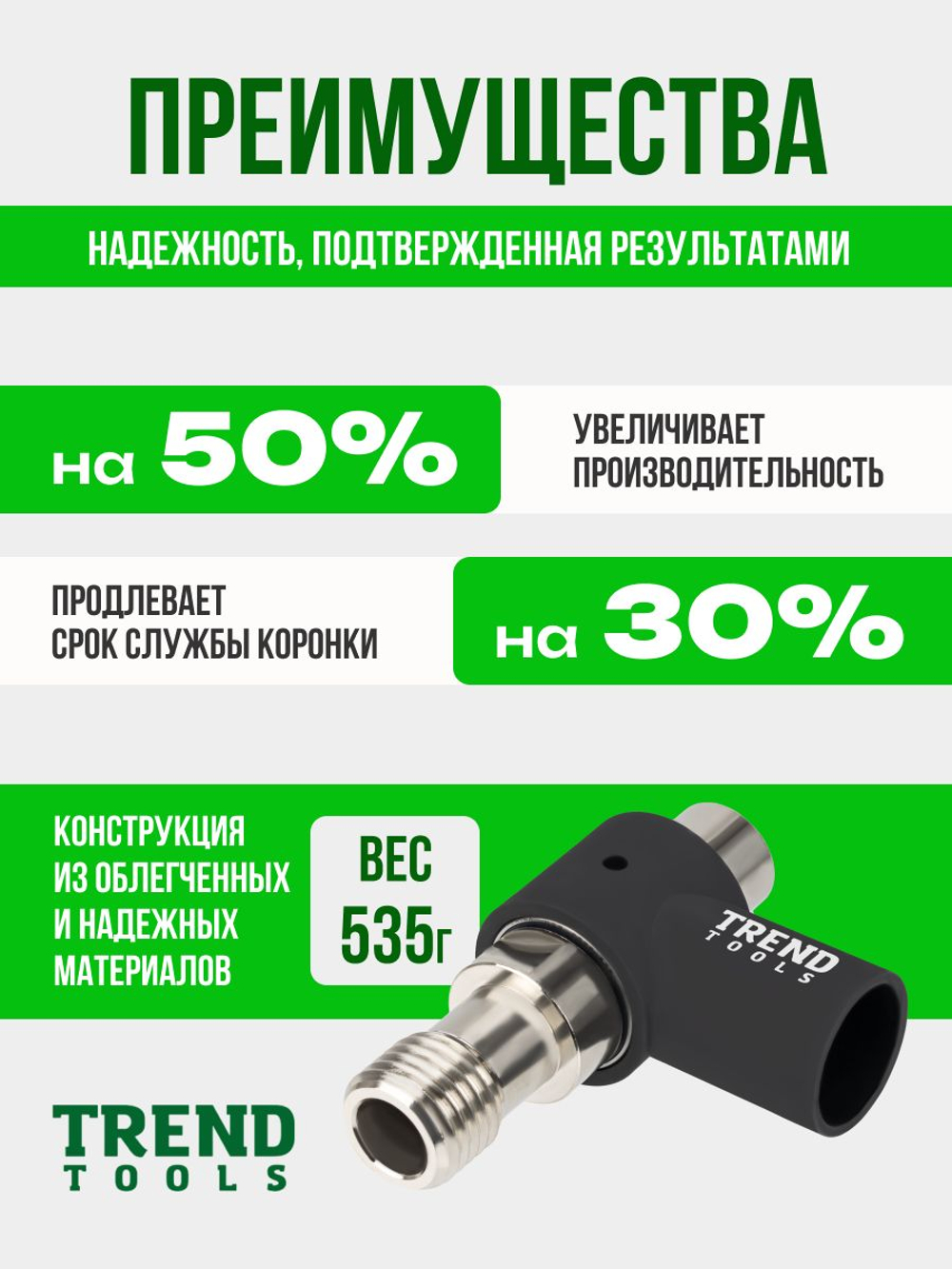 Пылеудаление для алмазных коронок по бетону под пылесос 1 1/4"-M18