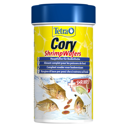 Tetra Cory Shrimp Wafers корм-пластинки с добавлением креветок для сомиков-коридорасов 100 мл