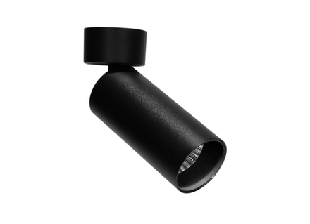 Donolux Led св-к накладной, поворотный 30Вт, D74хH225мм, 1993Лм, 38°, 3000К, IP20, Ra >90, черный RAL9005,блок питания в комплекте DL18895R30W1B ST