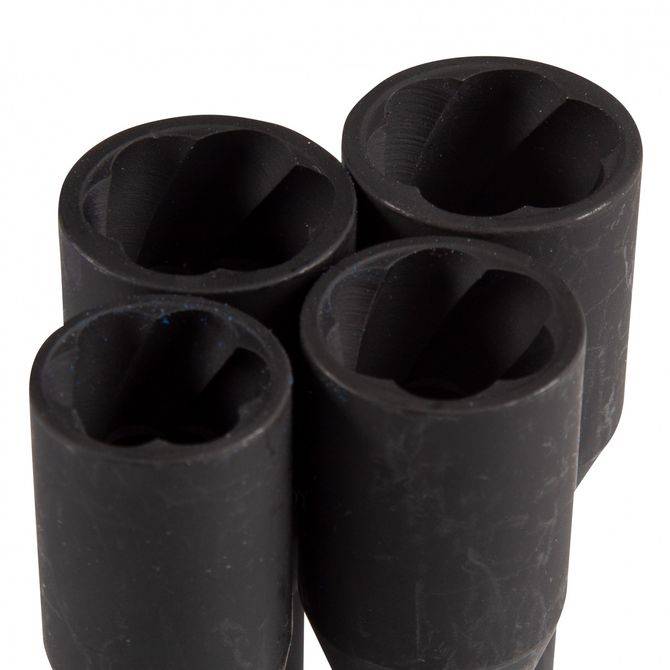 KING TONY (9TD165MR) Набор торцевых головок для поврежденных гаек и болтов, 17, 19, 21, 22 мм, 5 предметов