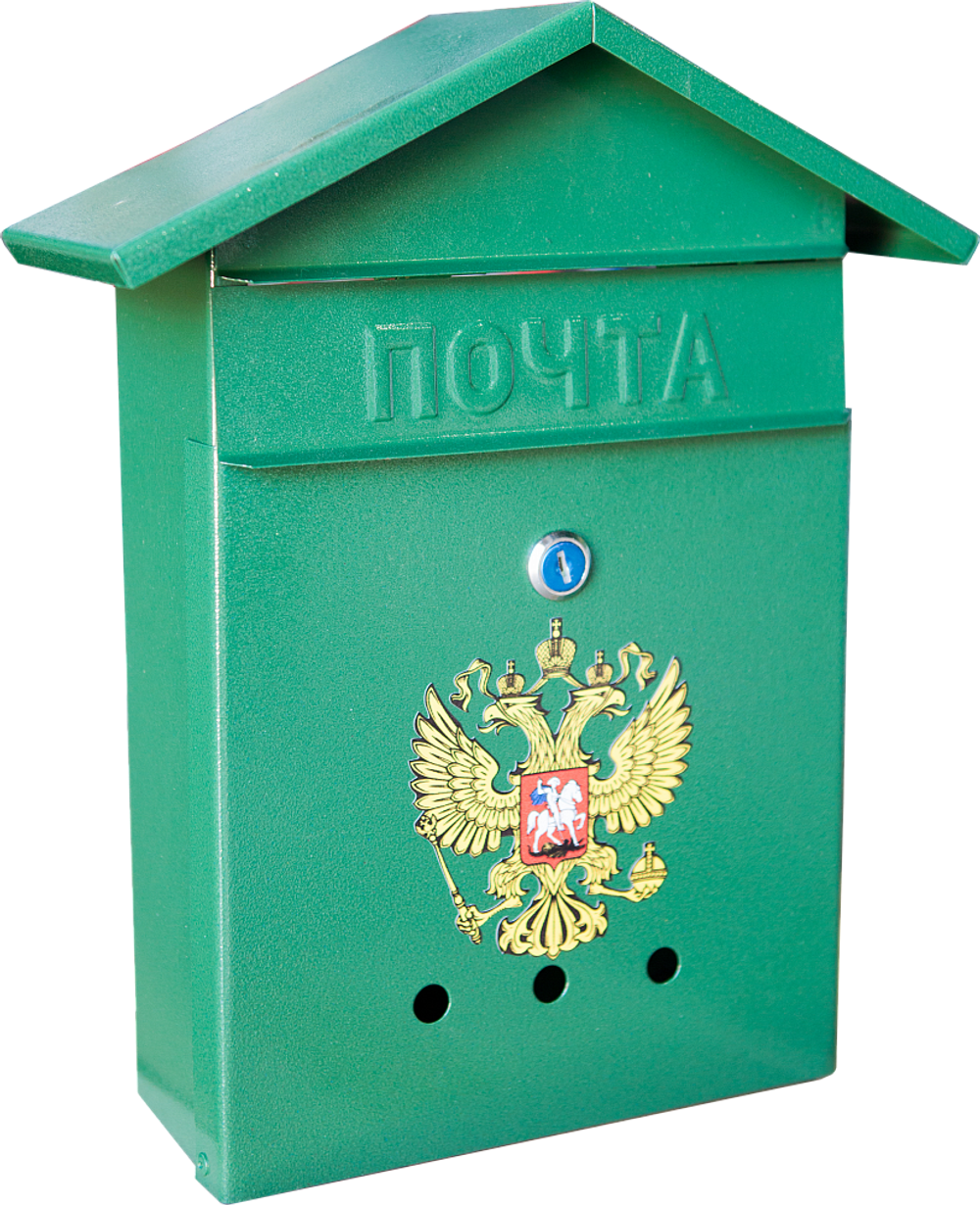 Почтовый ящик "Россия" Дом № 2 «ГЕРБ» (разные цвета)