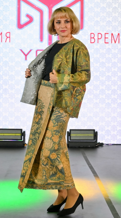 Юбка «Вердюра», принт по мотивам средневекового гобелена 17 века