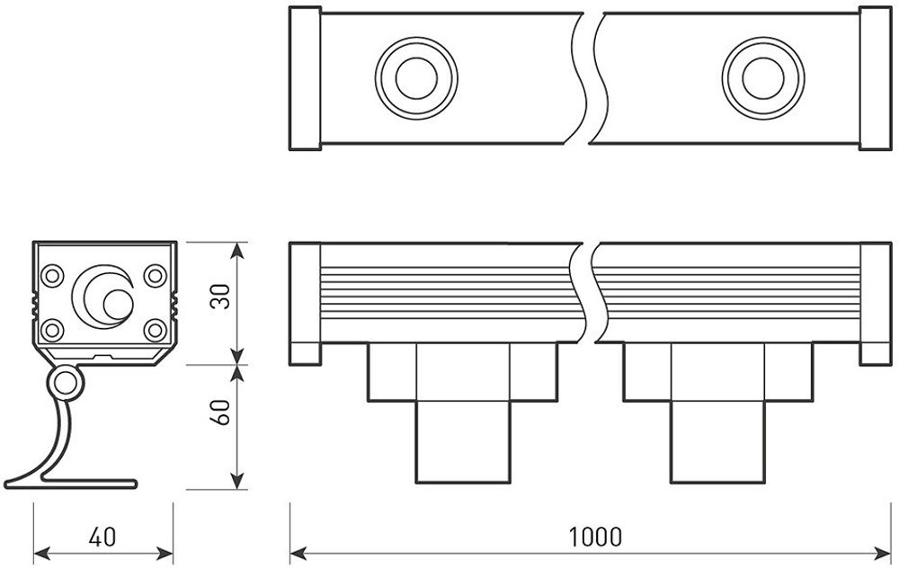 Настенный прожектор Arlight Line wallwasher 023624
