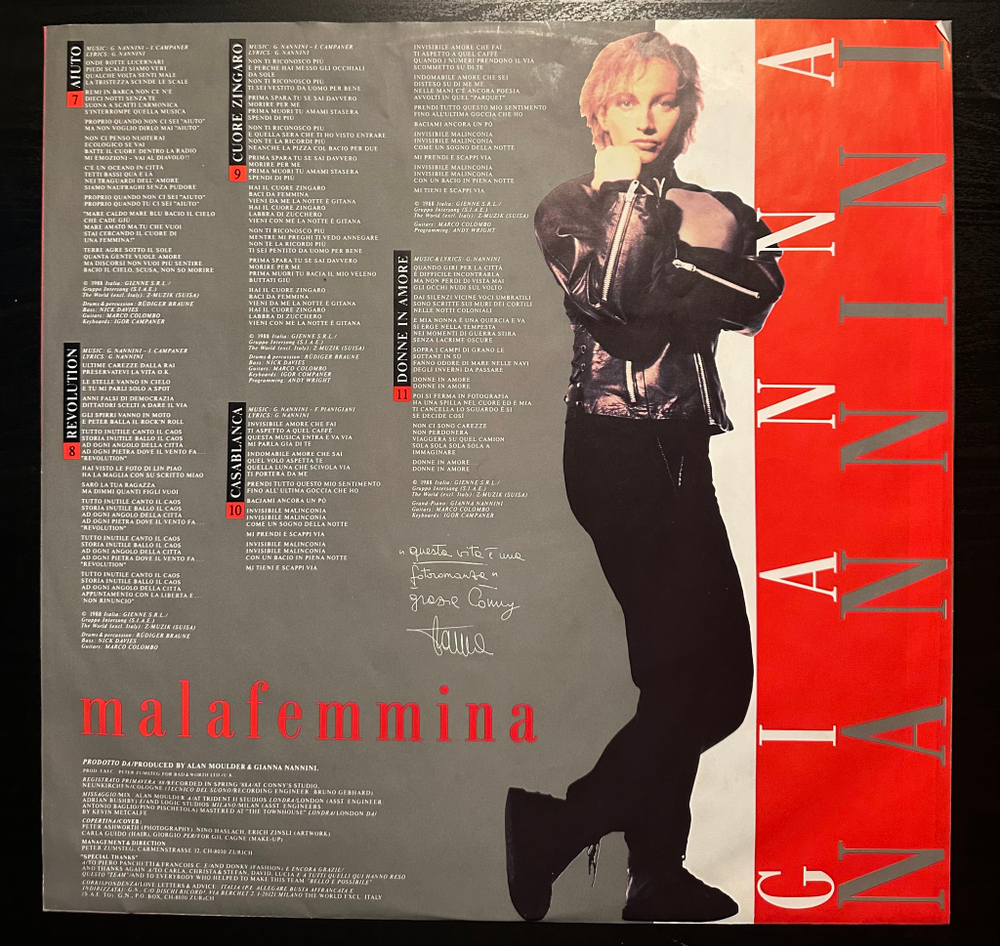 Gianna Nannini - Malafemmina (Германия 1988г.)