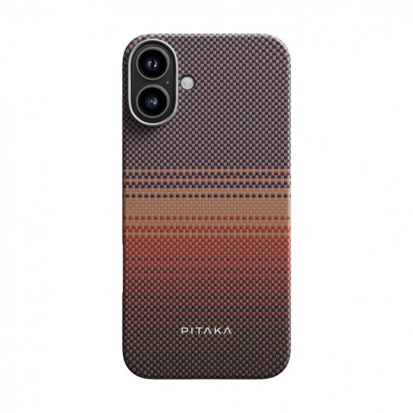 Чехол Pitaka Tactile Woven для iPhone 16 Plus, Закат | Sunset