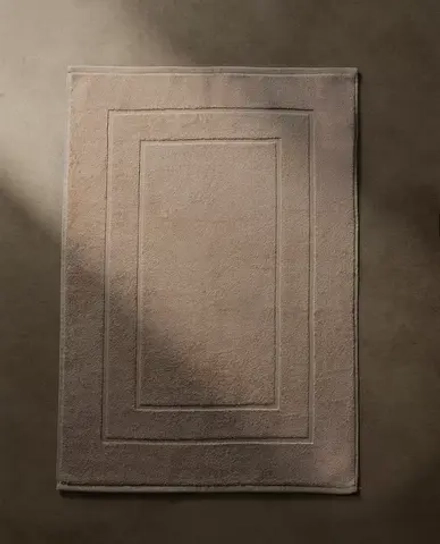 ZARA HOME ХЛОПКОВЫЙ НЕСКОЛЬЗЯЩИЙ КОВРИК ДЛЯ ВАННОЙ, БЕЖЕВЫЙ